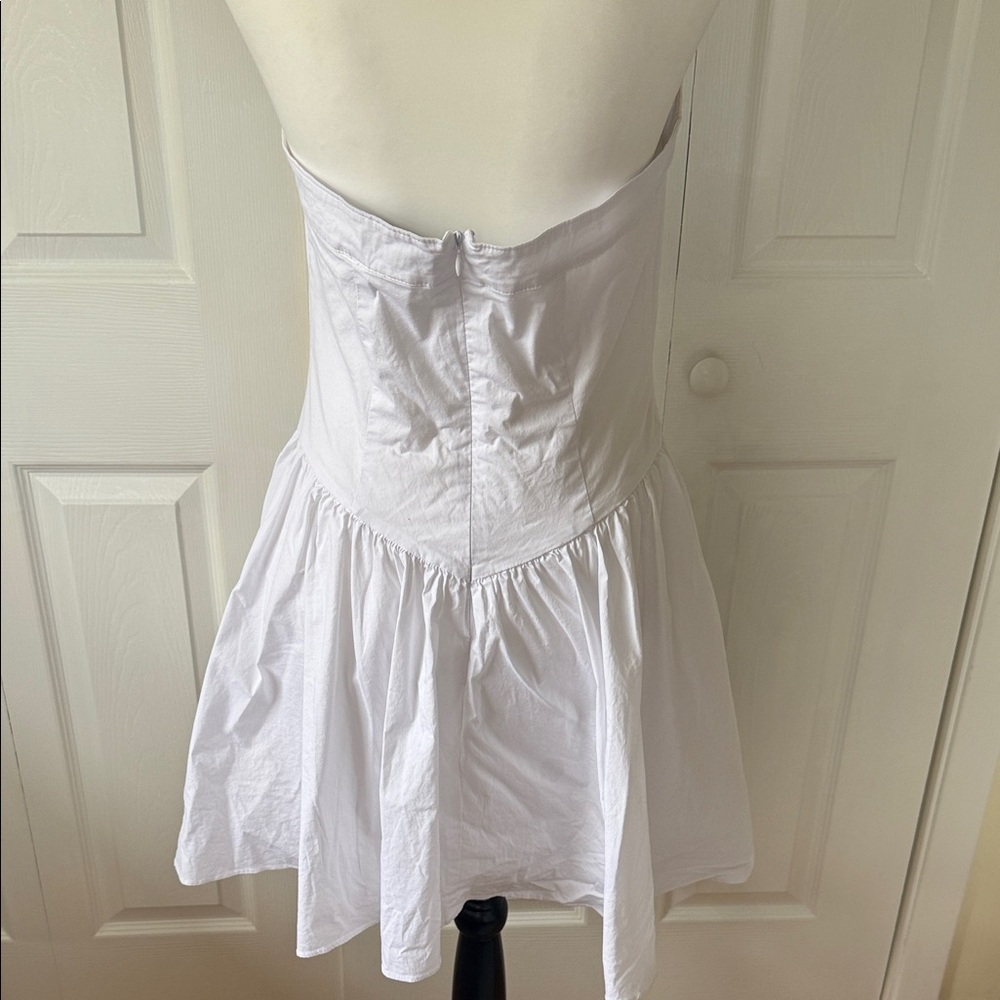 White Halter Sun Dress - Women's White Dress - Picture 4 of 8